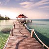 Hut on jetty