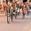 People on bikes